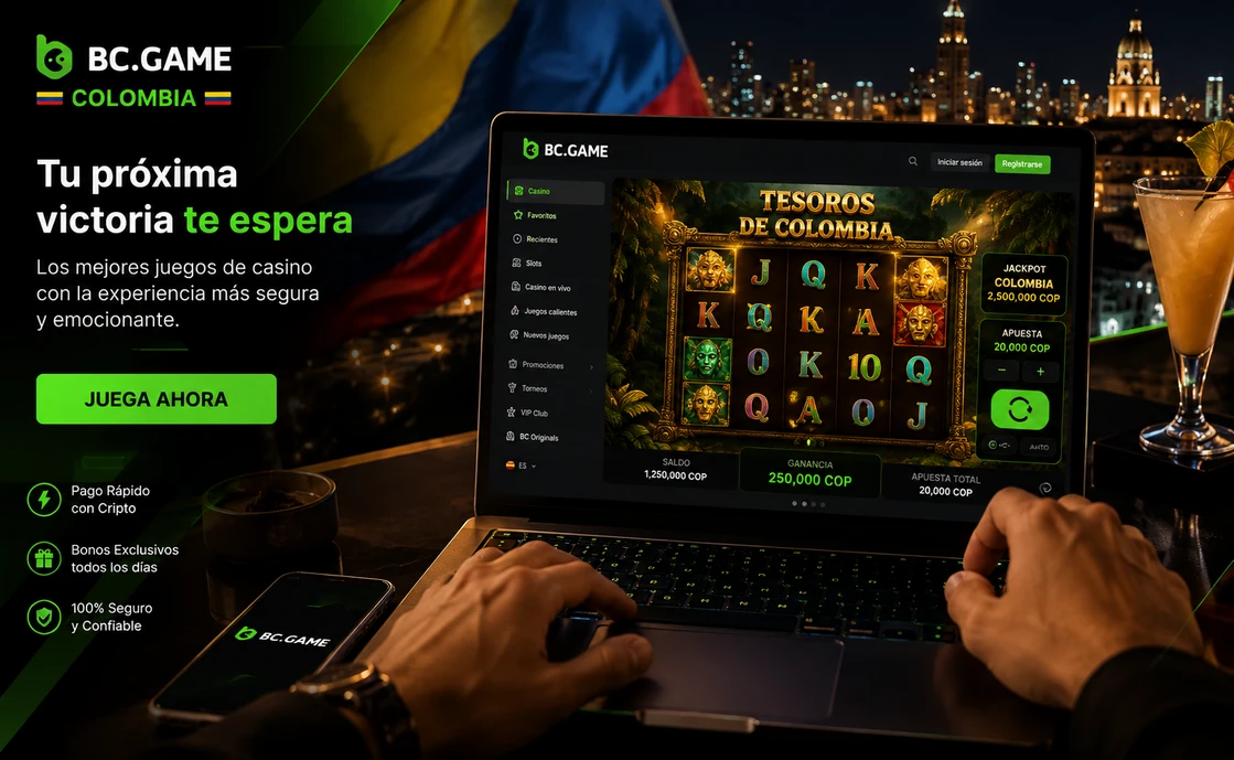 Juego de casino activo en BC Game Colombia con ambiente colombiano
